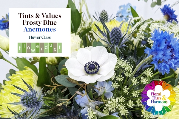 Jan. 23, 2027 Floral Hues & Harmony: Icy Blues with Anemones